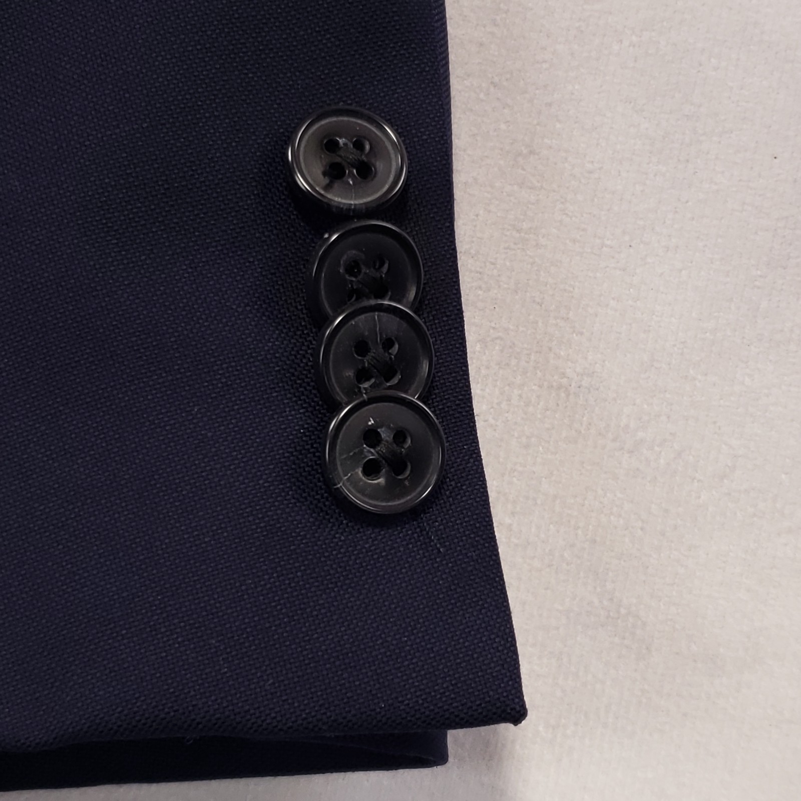Jos A Bank Reserve Vitale Barberis Suit Jacket Mens 52R Navy Wool Two Button NEW