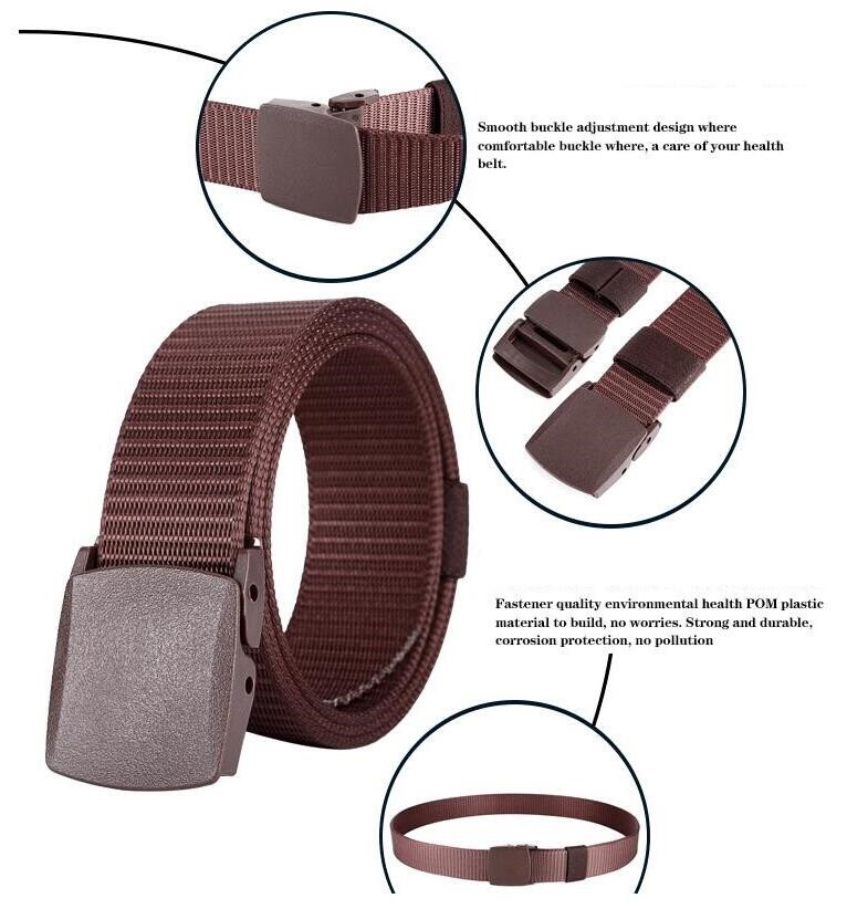 Men Casual Military Tactical Army Adjustable Quick Release Belts Pants Waistband