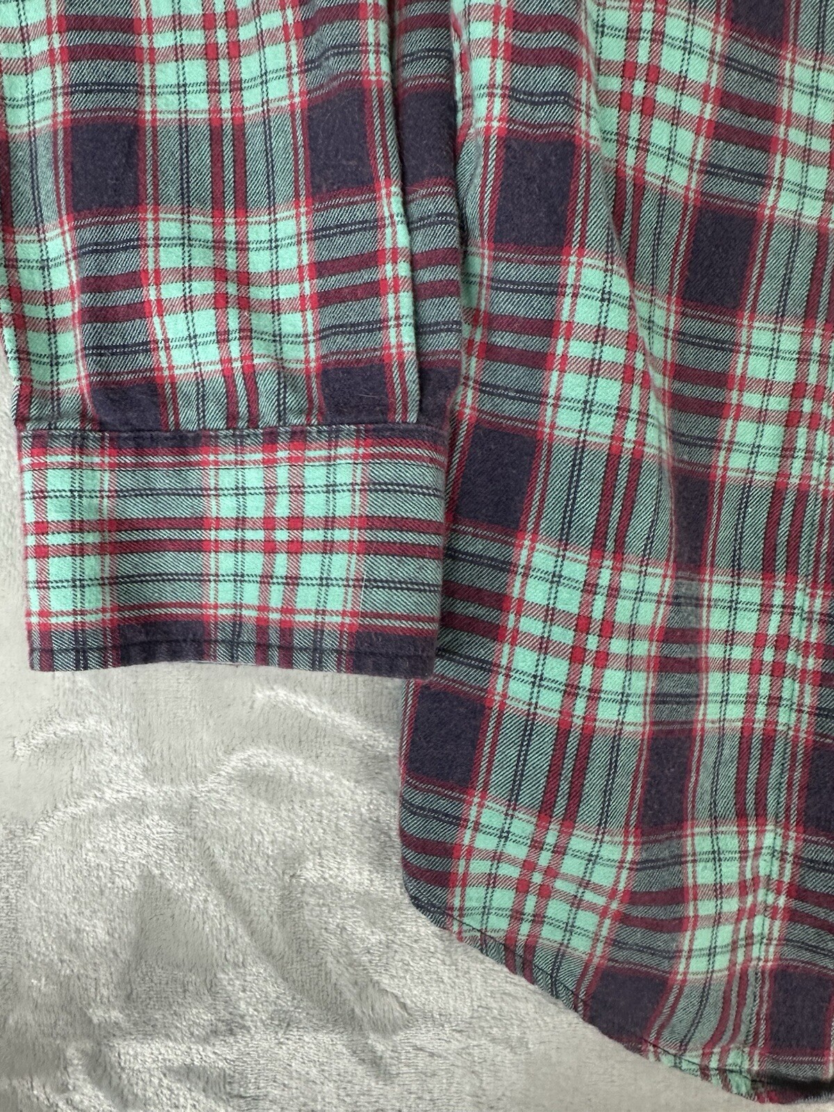 The Normal Brand Shirt Mens XL Long Sleeve Plaid Flannel Button Up Shirt Casual