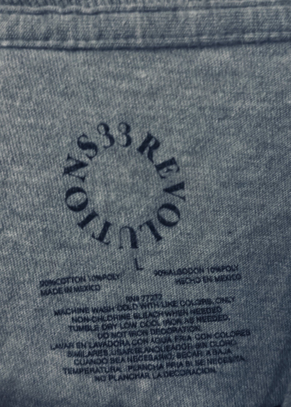 33 Revolutions “You Can Never Have Too Many” Crystals Gemstones T-shirt Size L