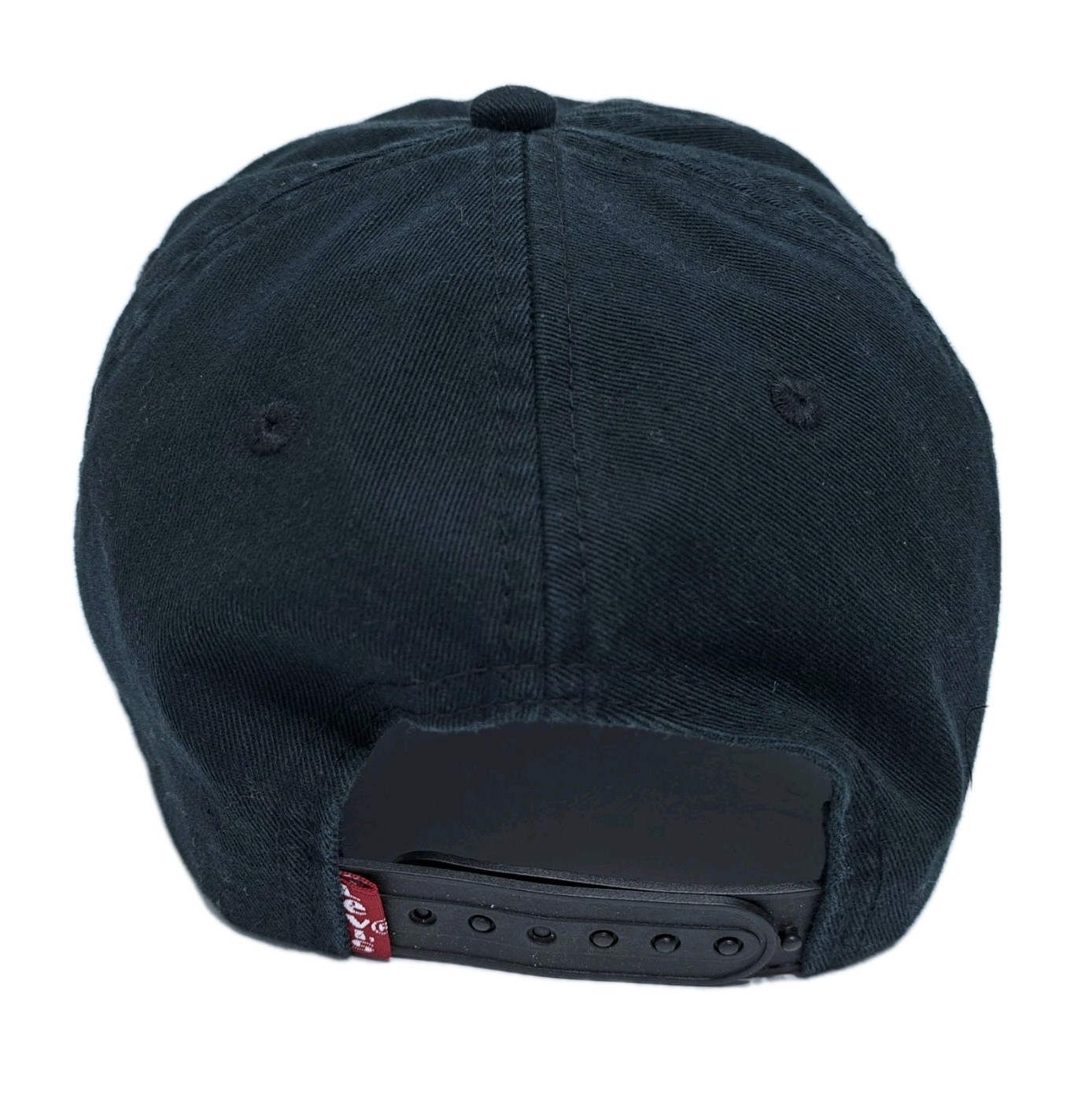 Levis Hat Cap Black Strapback Basic Plain Cotton Dad Cotton