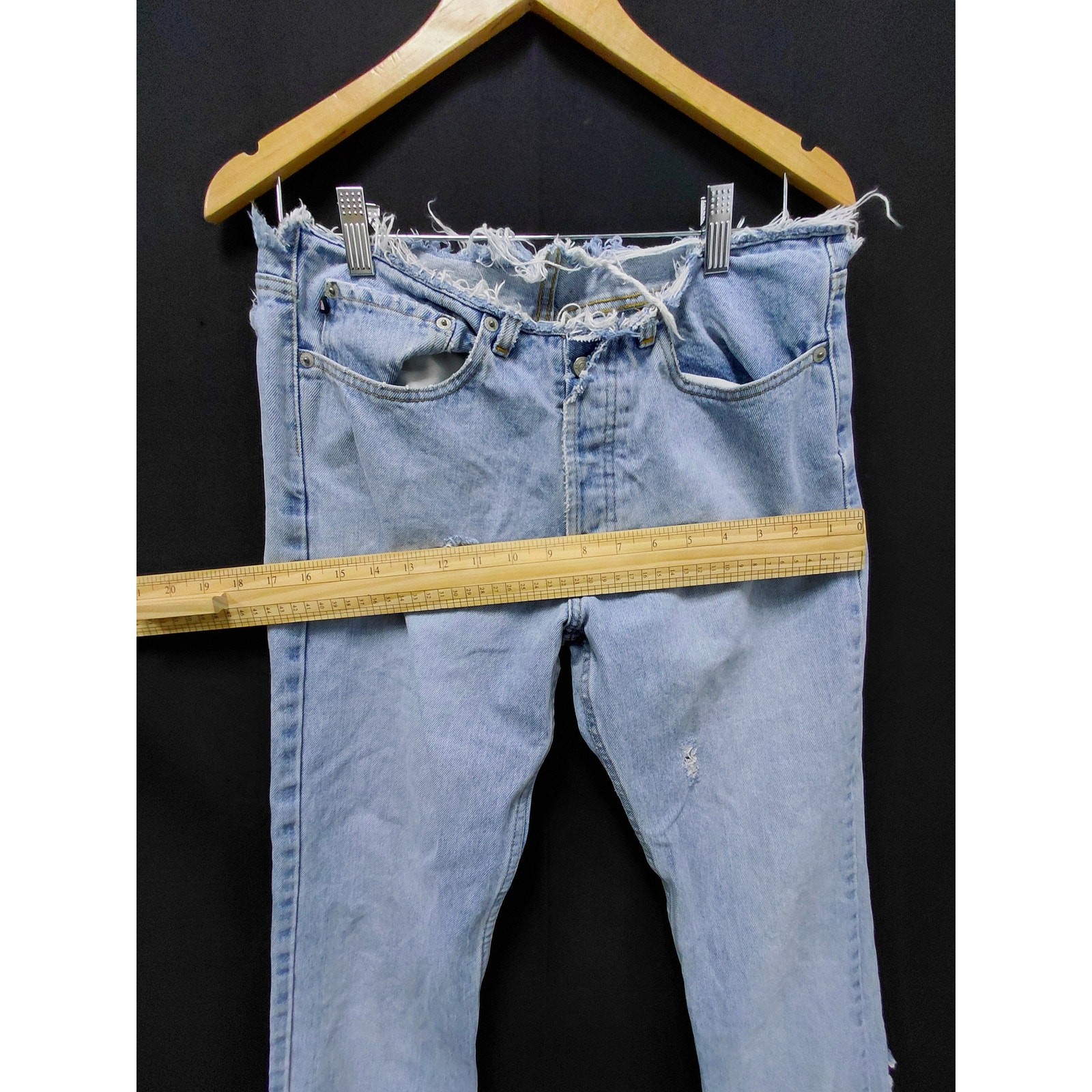 Polo Ralph Lauren Distressed Denim Jeans Light Wash Mid (10-12 in) Size 10X31