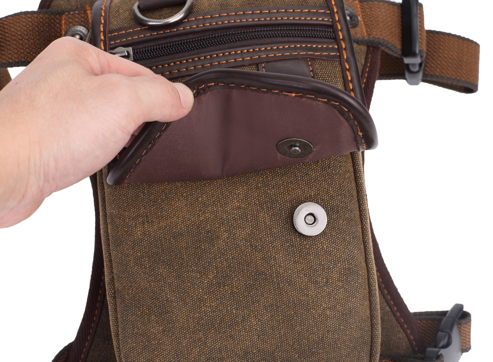 Men’s Multi-Purpose Canvas Drop Leg Bag Travel Waist Pack Motorcycle Hiking bag