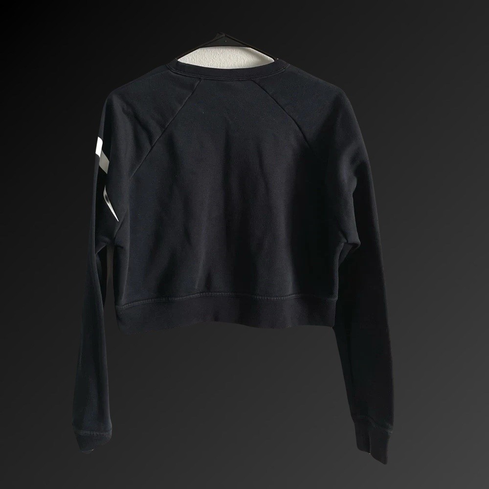 Nike Dri Fit Women’s Cropped Black Sweatshirt Loose Fit, Size L, NWT