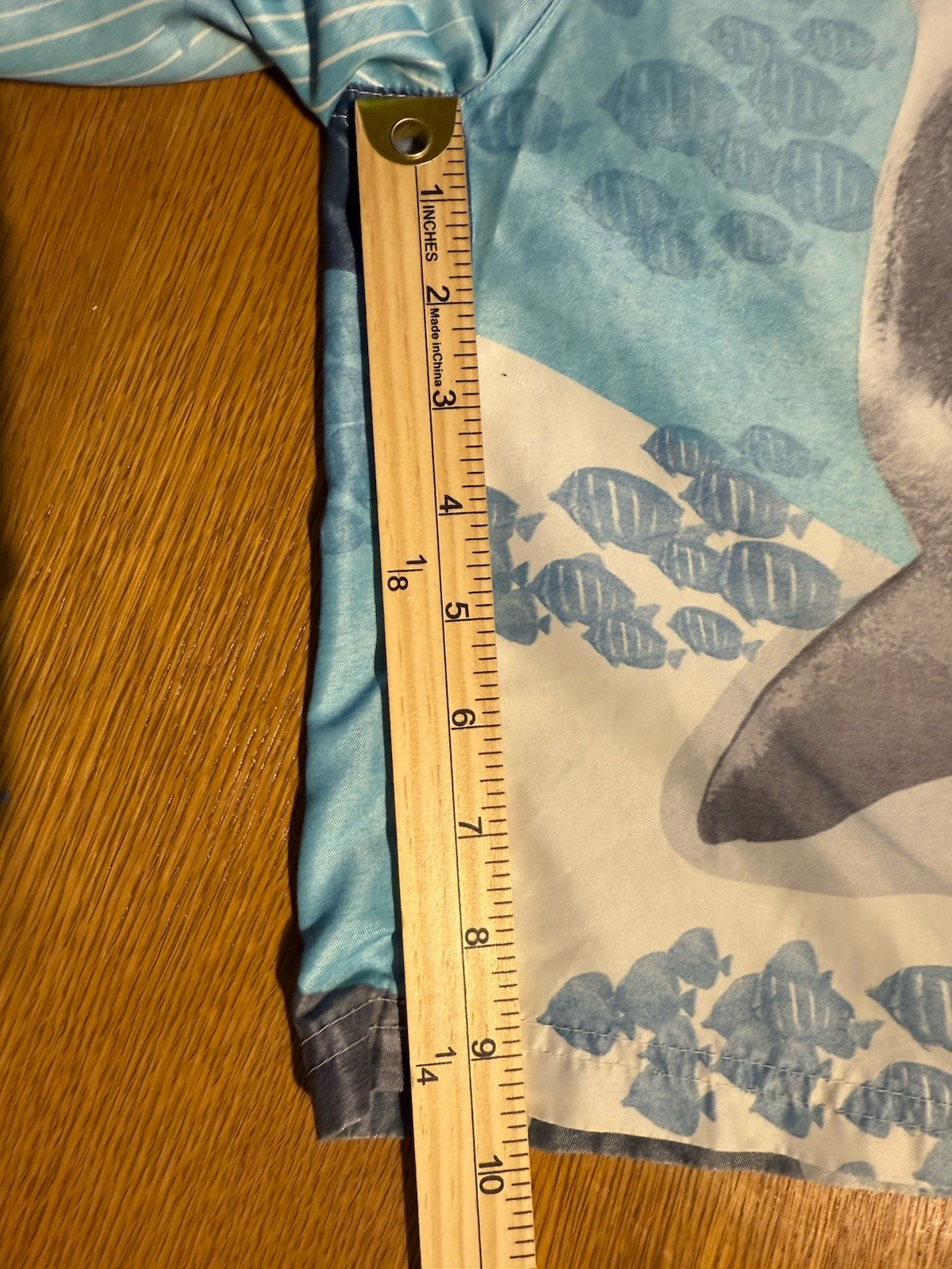 Vintage OP Ocean Pacific Swim Trunks Youth Large Shark Graphic 80s 90s Surf