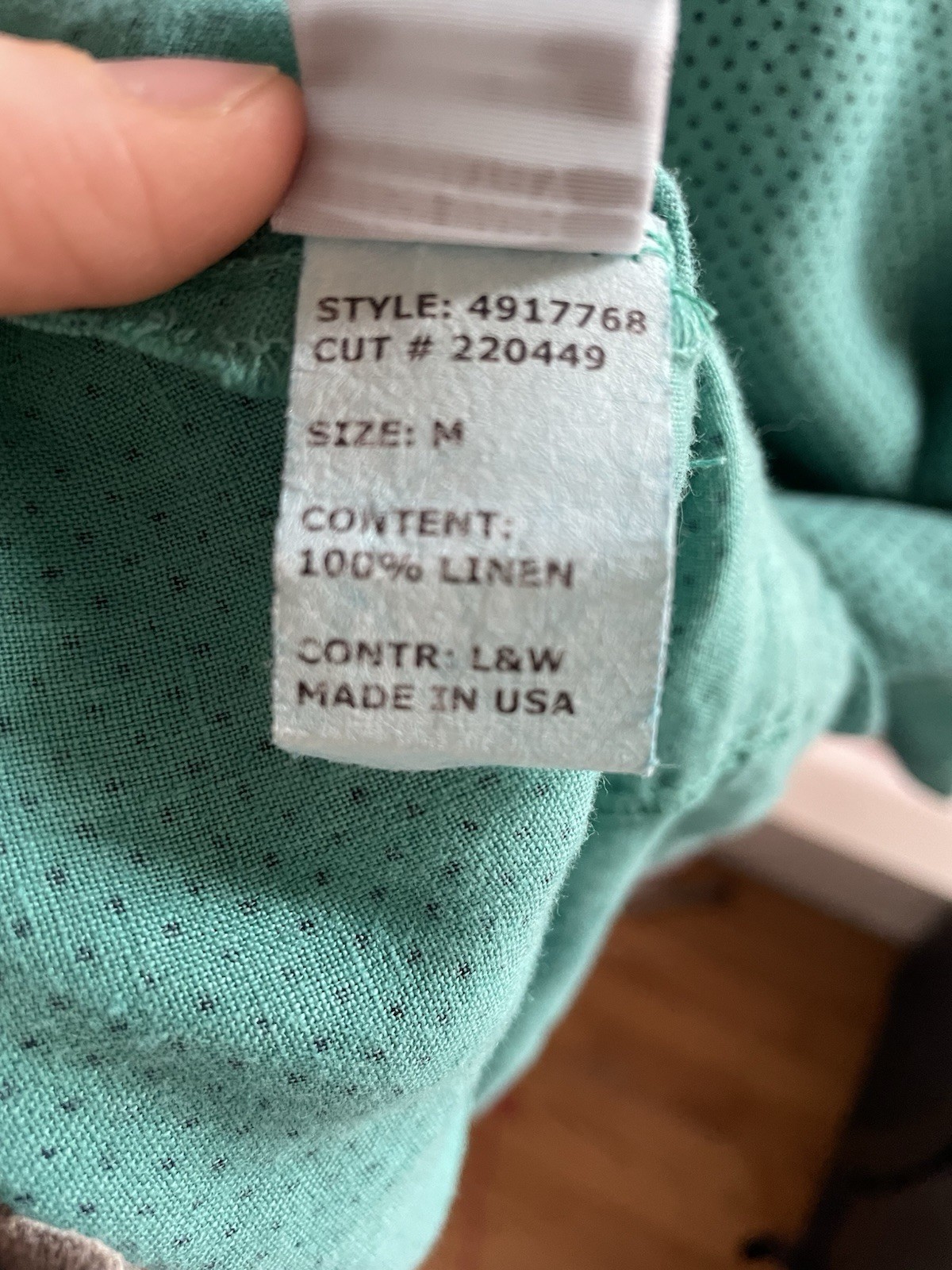 Cut Loose Linen Polkadot Top Sz M Teal Lagenlook High Low Hem Maximalist Summer