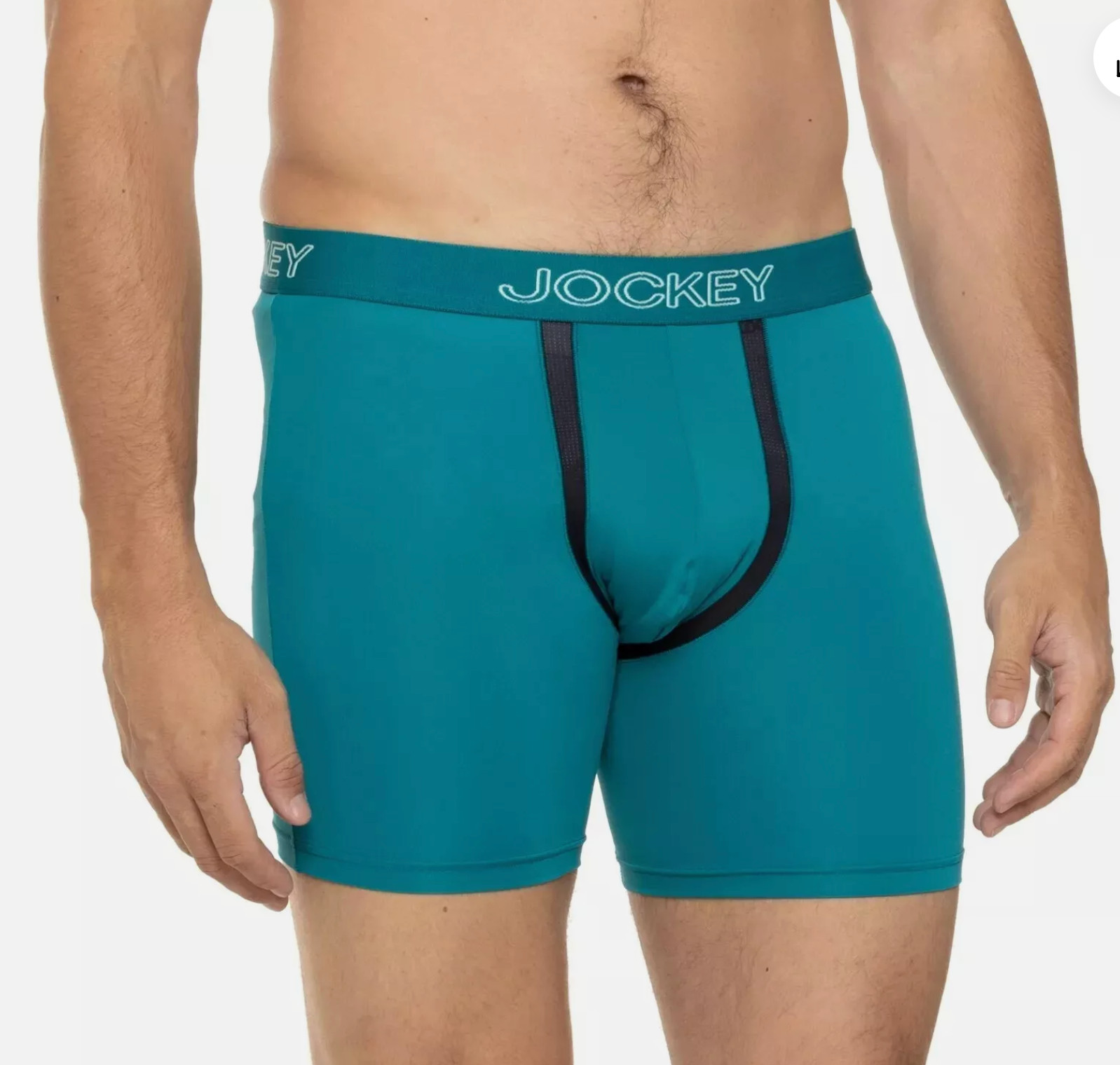Men’s Jockey 3-Pack No Chafe Pouch Stretch Boxer Brief (Navy-Green) Underwear