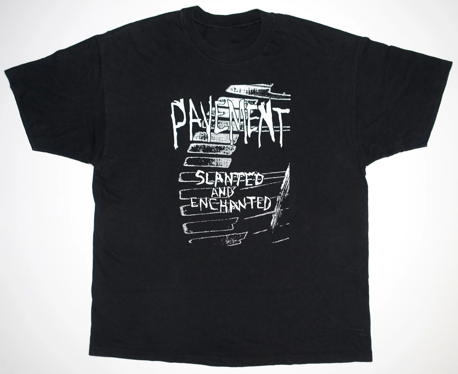 VTG Pavement Band Slanted And Enchated Heavy Cotton Black T Shirt S-5XL EN695