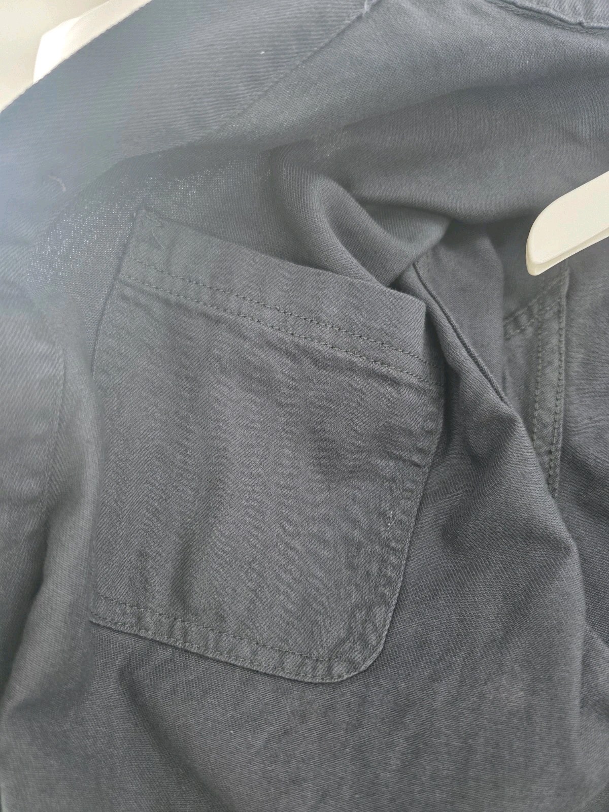 Goodfellow & Co Men’s Black Chore Coat Jacket L Button Front Spread Collar 46″