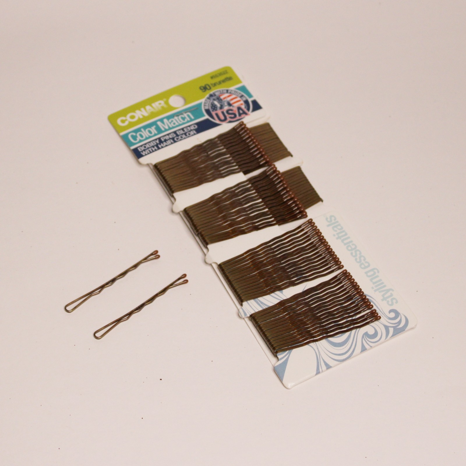 Conair Bobby Pins Black 2″ – 6 Packs (90 Each, 540 Total) – Made in USA – Secure