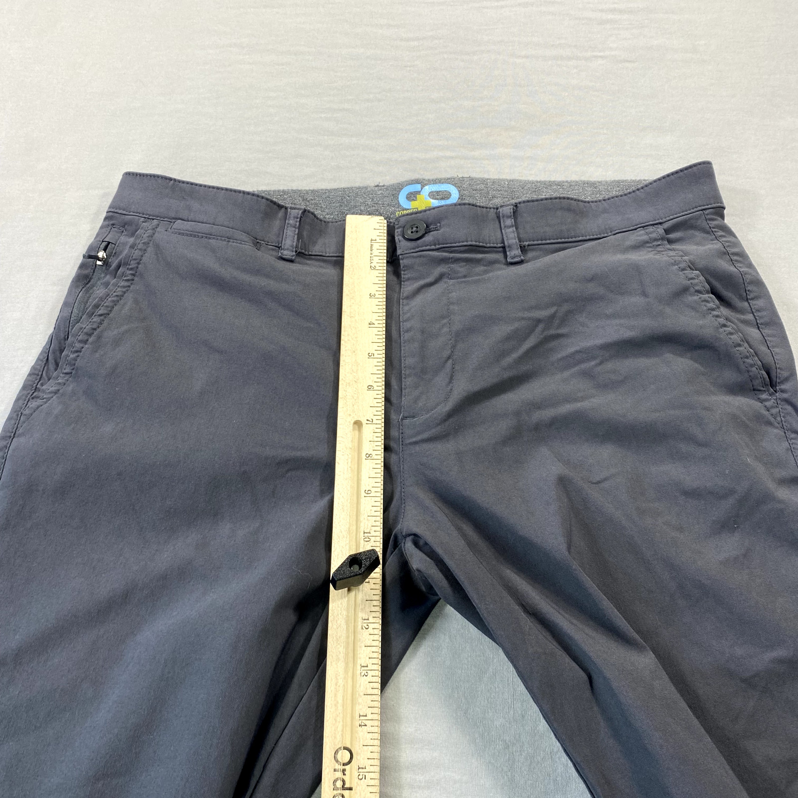 Copper & Oak All Day Tech Pants Mens 36×30 Gray Performance Stretch Golf Chino ^