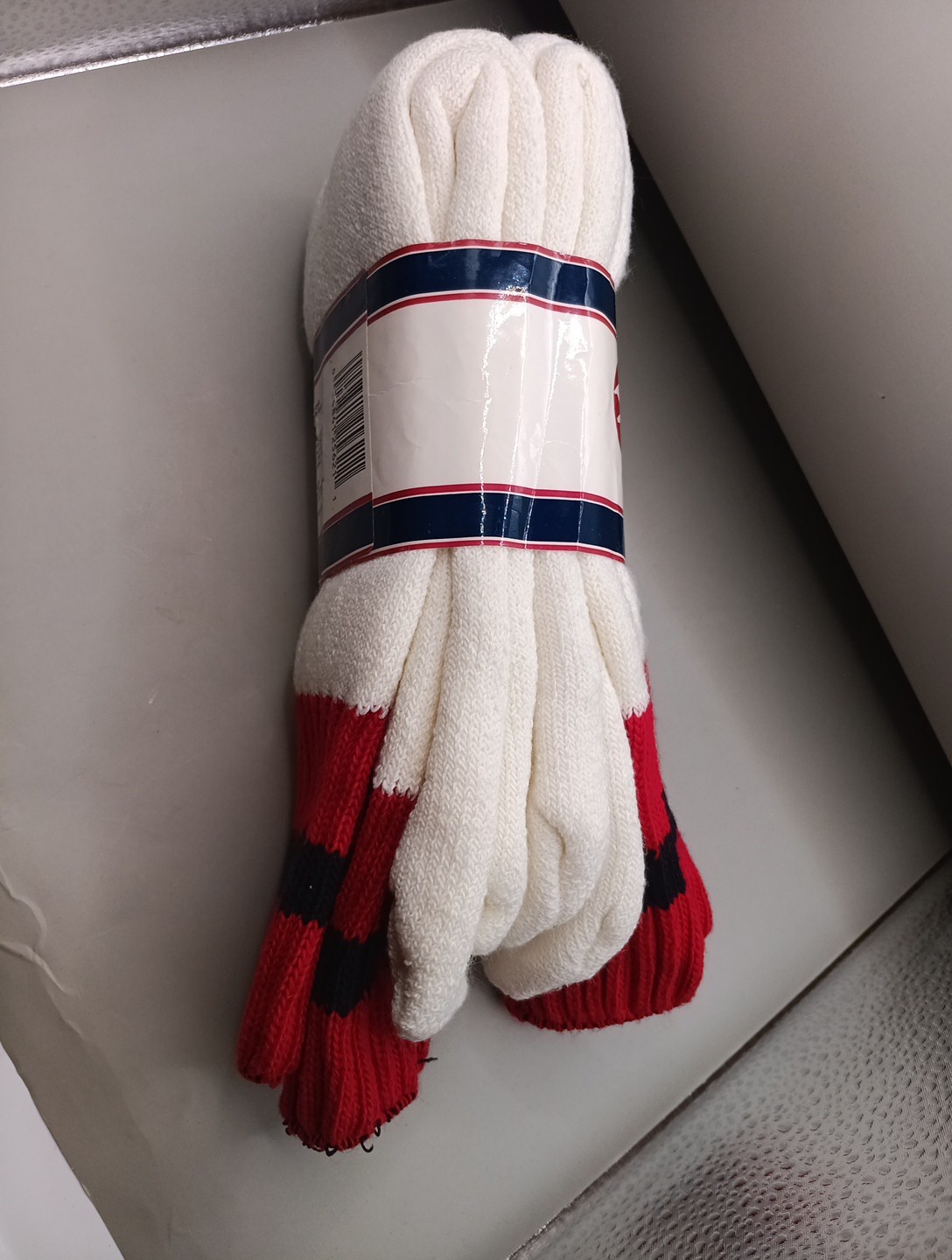 Vintage Sports Afield 2 Pair Sport Socks. Cotton Natural Blend. Sock Size 10-13