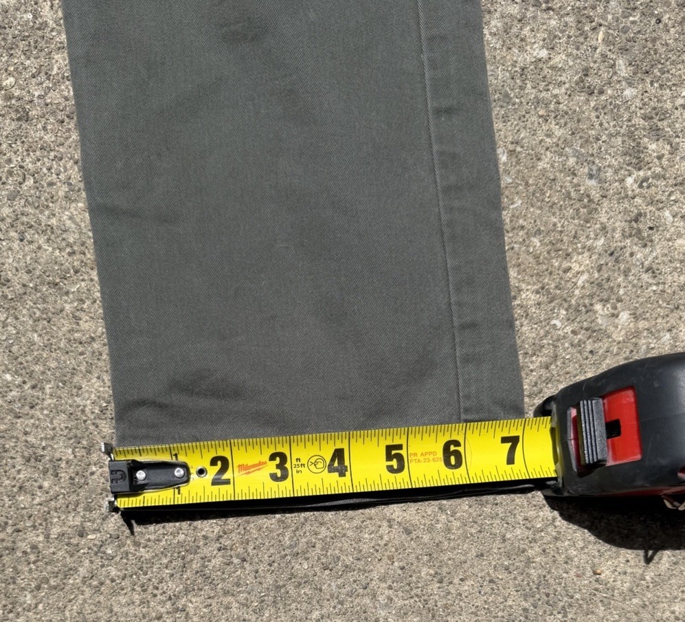 Dickies Double Knee Work pants, 36 Waist, 32 L, In Olive Green Color.