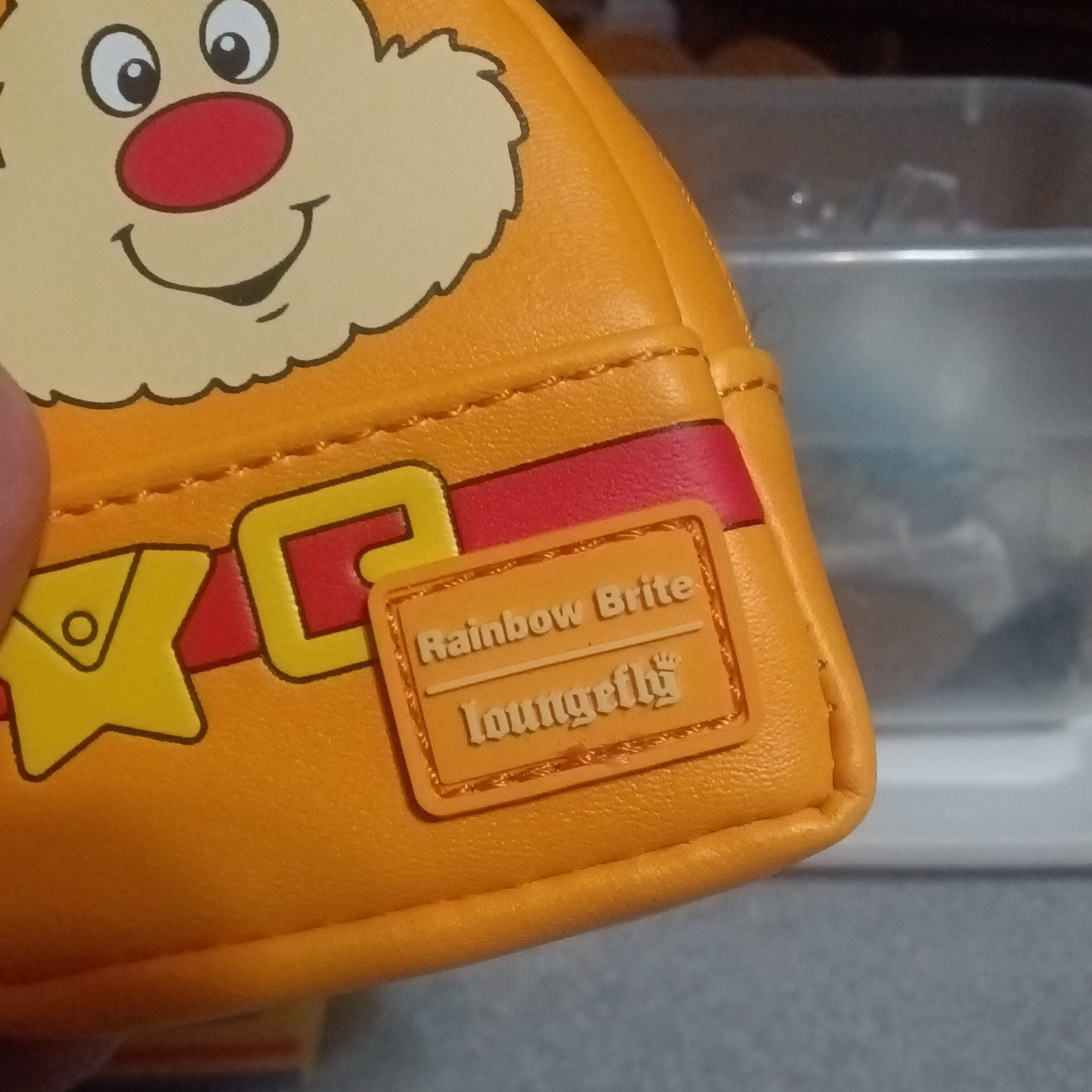 Loungefly Rainbow Brite Sprite Orange Faux Leather Bag Charm Key Chain Keyring