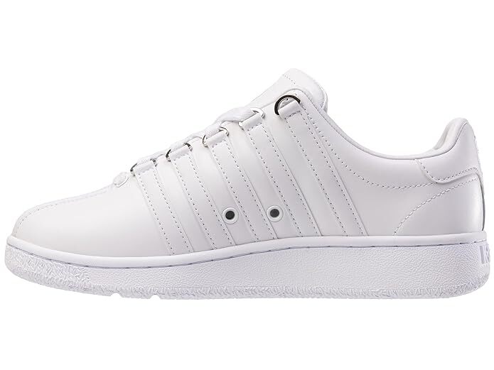 K Swiss Men’s Classic VN White Leather Tennis 07321-101 White