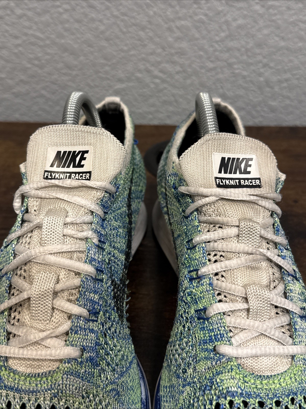 Nike Flyknit Racer Tranquil Teal Blue White 526628-810 Shoes Racer Men’s Size 10