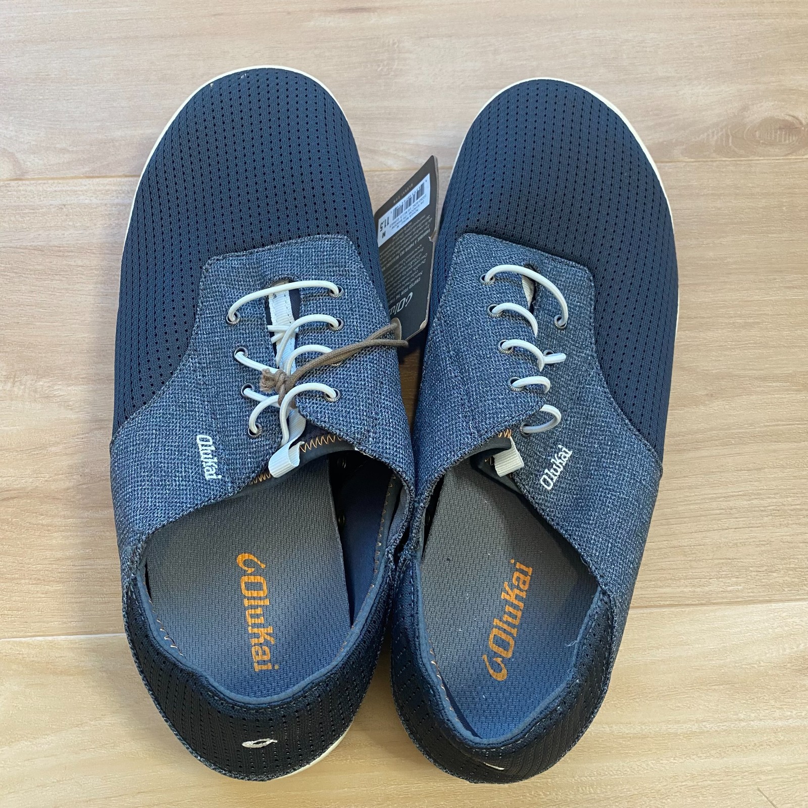 NWT Olukai Men’s Nohea Moku Shoes Dark Shadow Size 11/11.5 (see description)