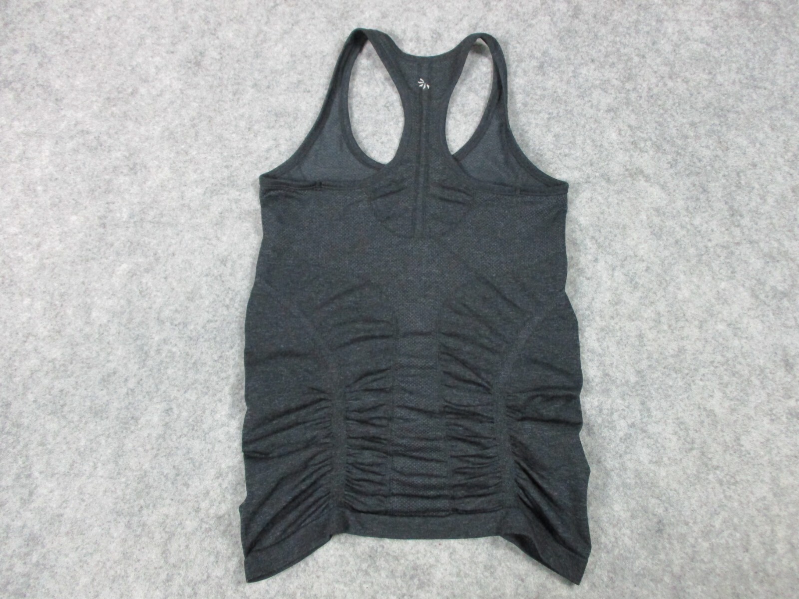 Athleta Tank Top Womens XS Gray Black heathered W29in Workout Sport Slim Ladies