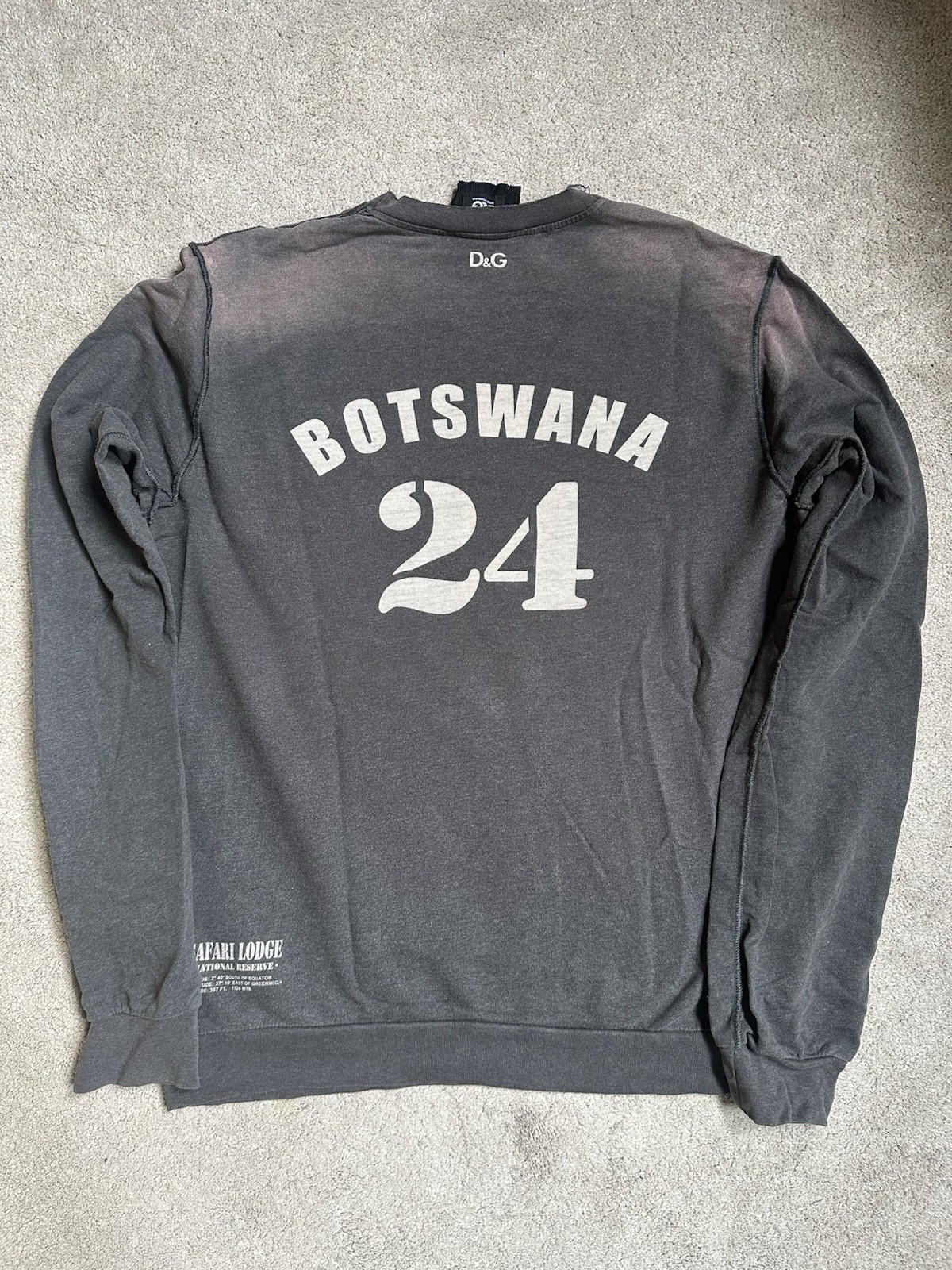 Dolce & Gabbana Botswana 24 Sweatshirt – Size M – Limited Edition, Made in Italy
