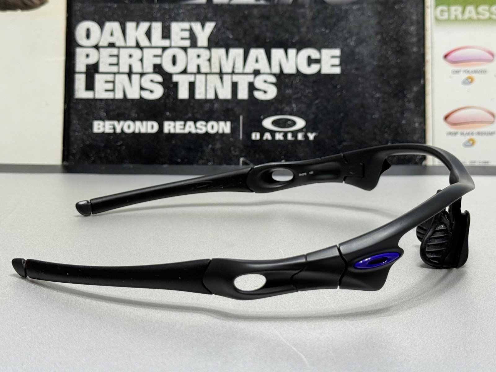 Oakley Radar Path Infinite Hero CARBON frame w/ Purple Icons – SKU# 24-275 132mm