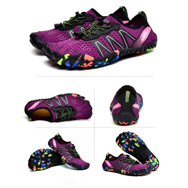 Unisex Water Shoes Rubber Quick Dry Non-slip Barefoot Beach Hiking Sneakers Size