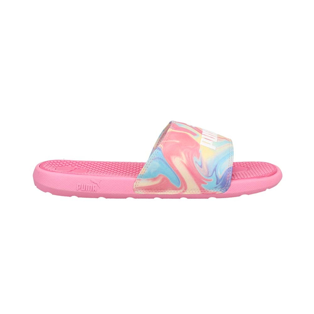PUMA Cool Cat Ice Cream Swirl Slides Womens Pink Casual Sandals 38695201