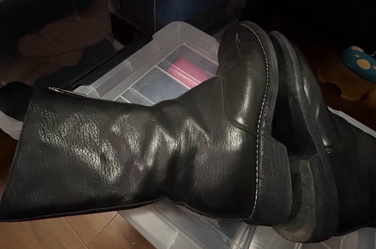 Guidi 310 Black Front-Zip Mid-Calf Boots Size 37
