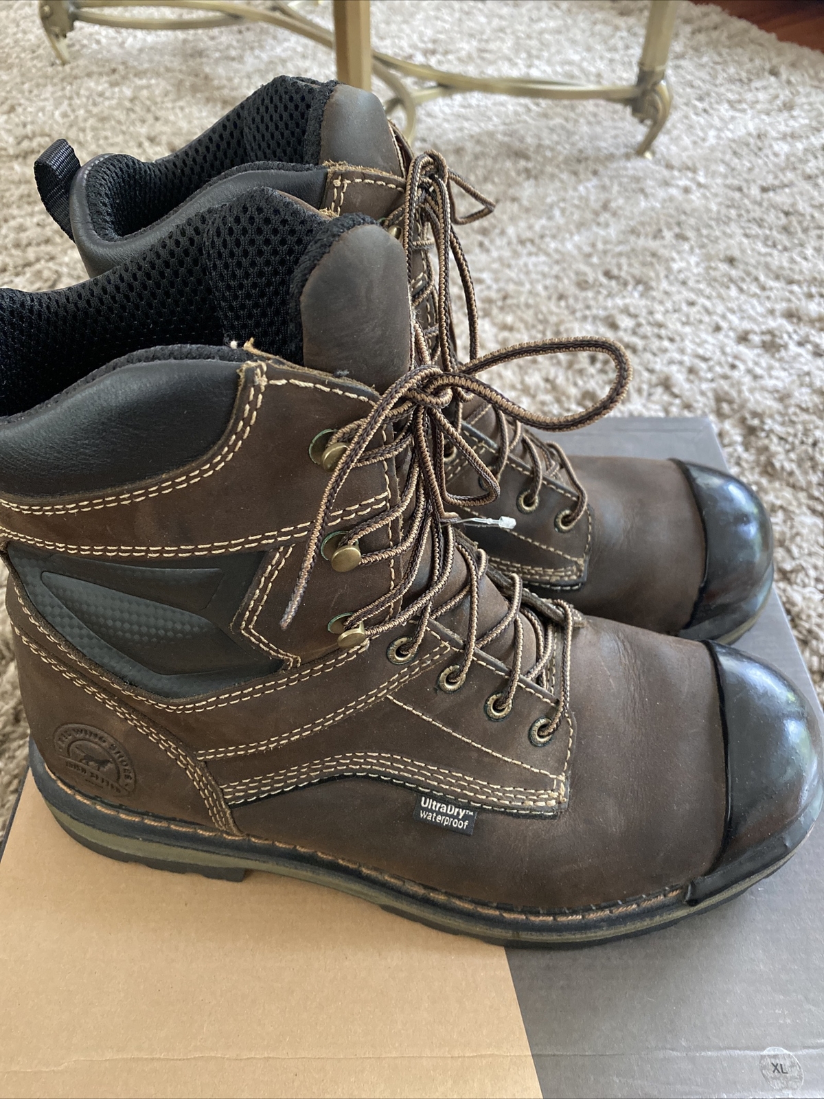 Red Wing Shoes Irish Setter Men’s 8” Lace-Up Soft Tuff Toe Boots Size 11.5M