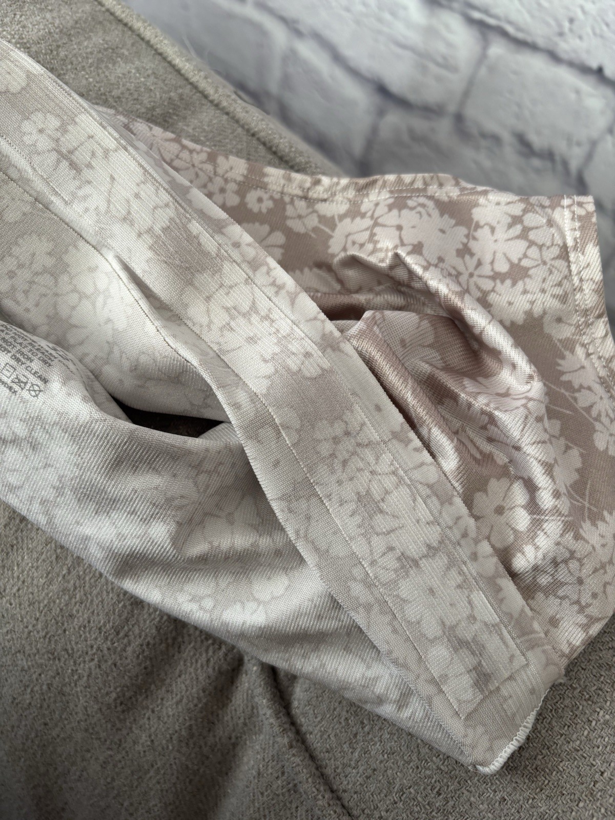 Ruby Ribbon Demiette Bra 3029 Size 32 Floral Beige