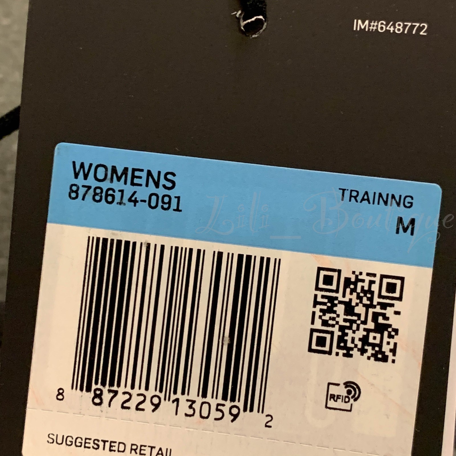 Nike Women Light Support Sports Training Indy Bra 878614-091 Grey Black Size M