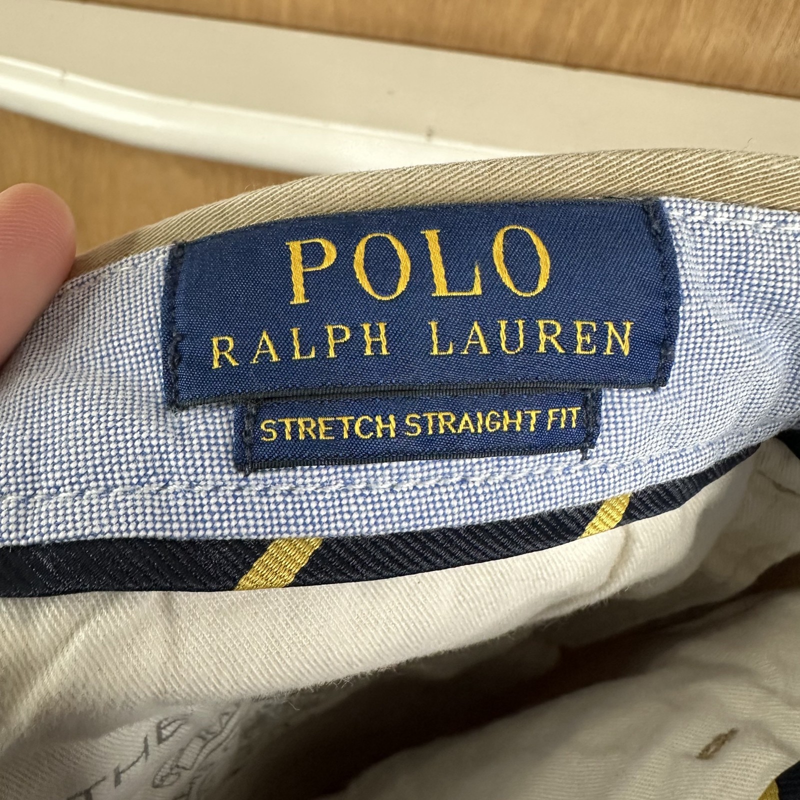 Polo Ralph Lauren Pants Mens 30×30 Khaki Brown Cotton Chino Flat Front Straight