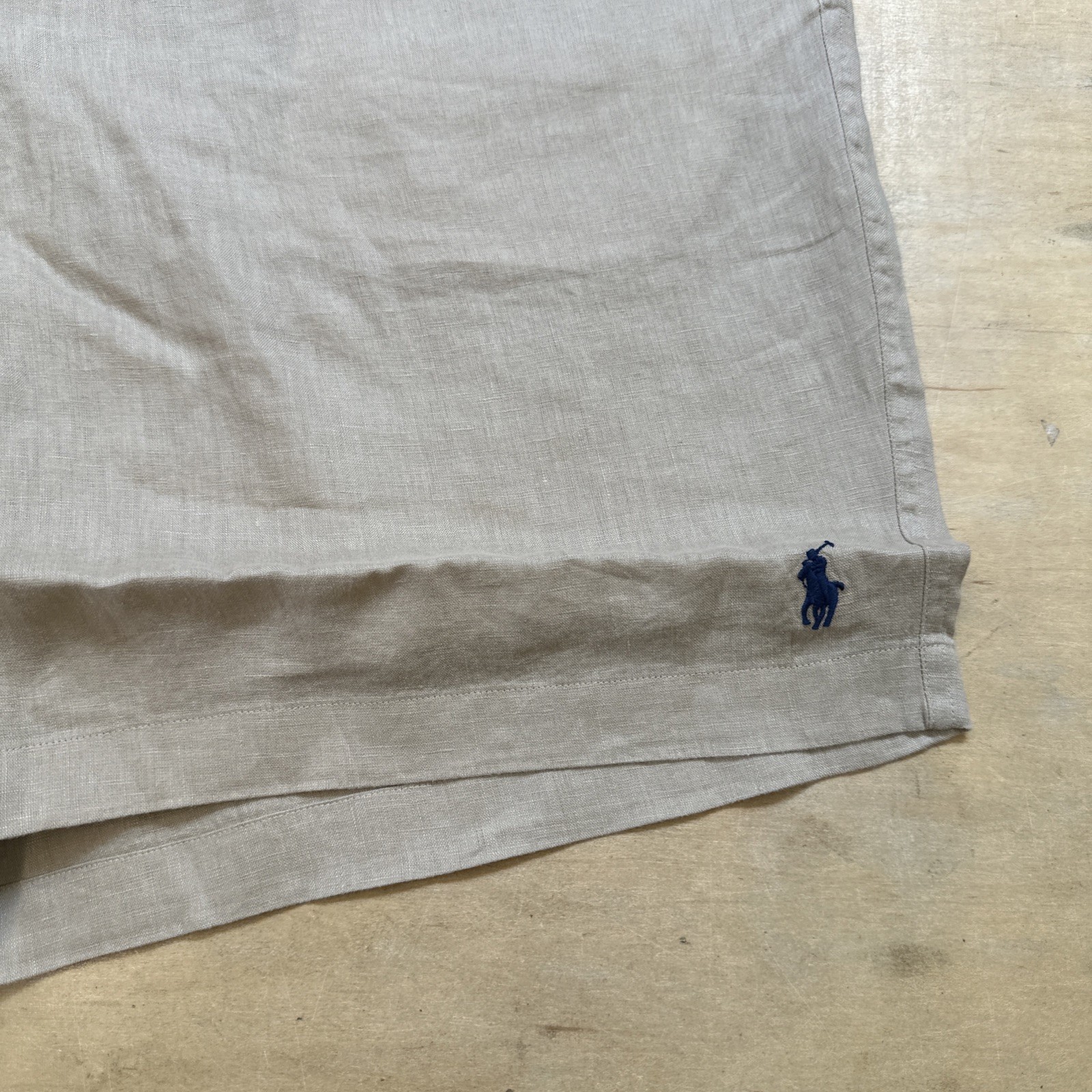 Polo Ralph Lauren Classic Fit Shorts Big & Tall Size 4XB NWT BEIGE Stretch Linen