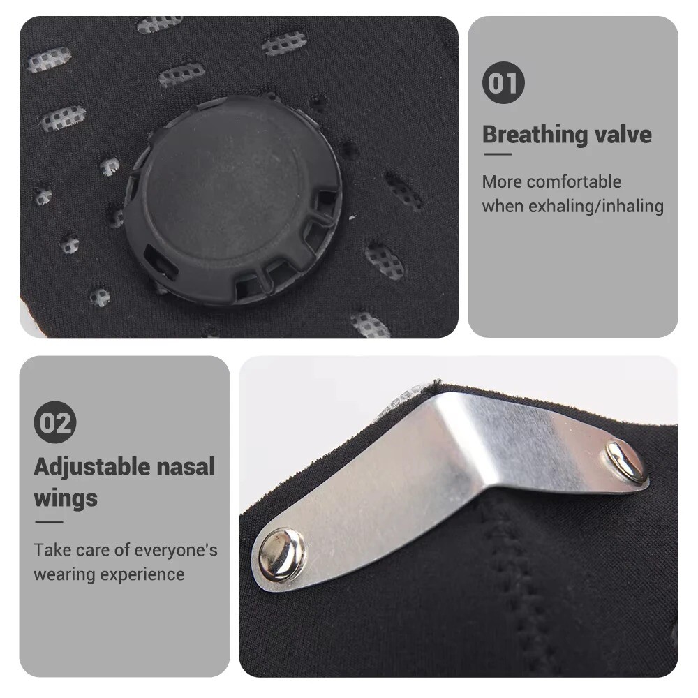 Anti Pollution Face Mask with Military Grade Protection Reusable Dust Half Mask