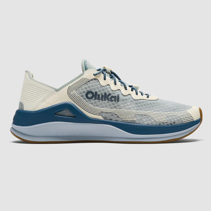 NEW SEAL OluKai Ahi Men’s Performance Marine Shoes Blue Pearl White Sand Fishing