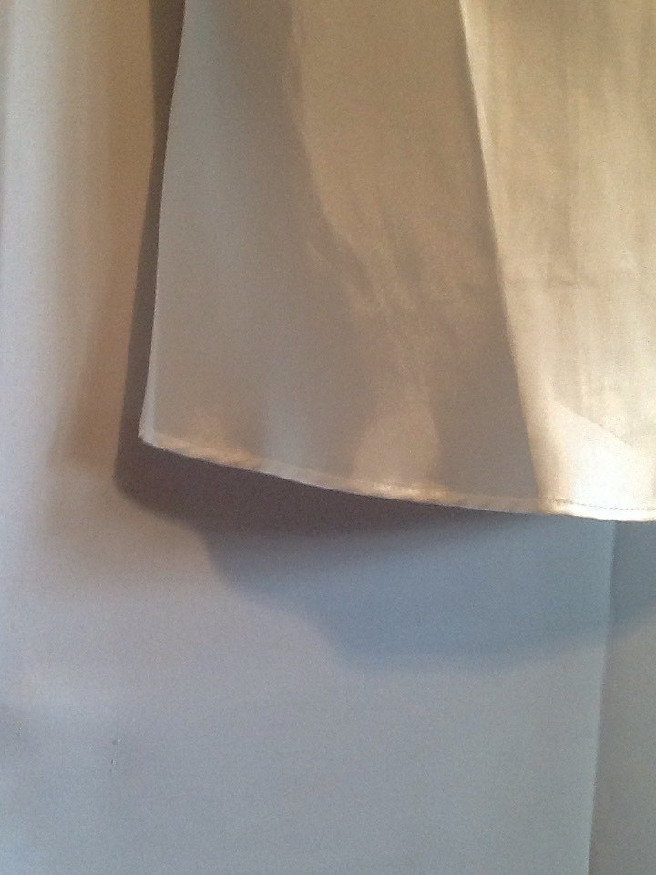 XL Jones Of NY Sexy Satin Chemise Ivory Bridal Holiday (fabric defects)