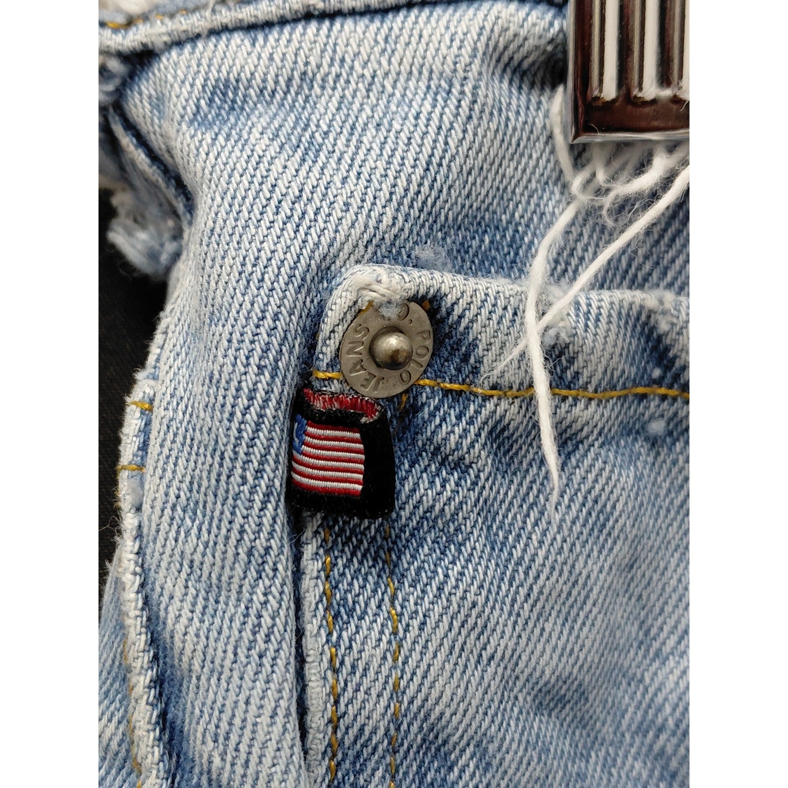 Polo Ralph Lauren Distressed Denim Jeans Light Wash Mid (10-12 in) Size 10X31