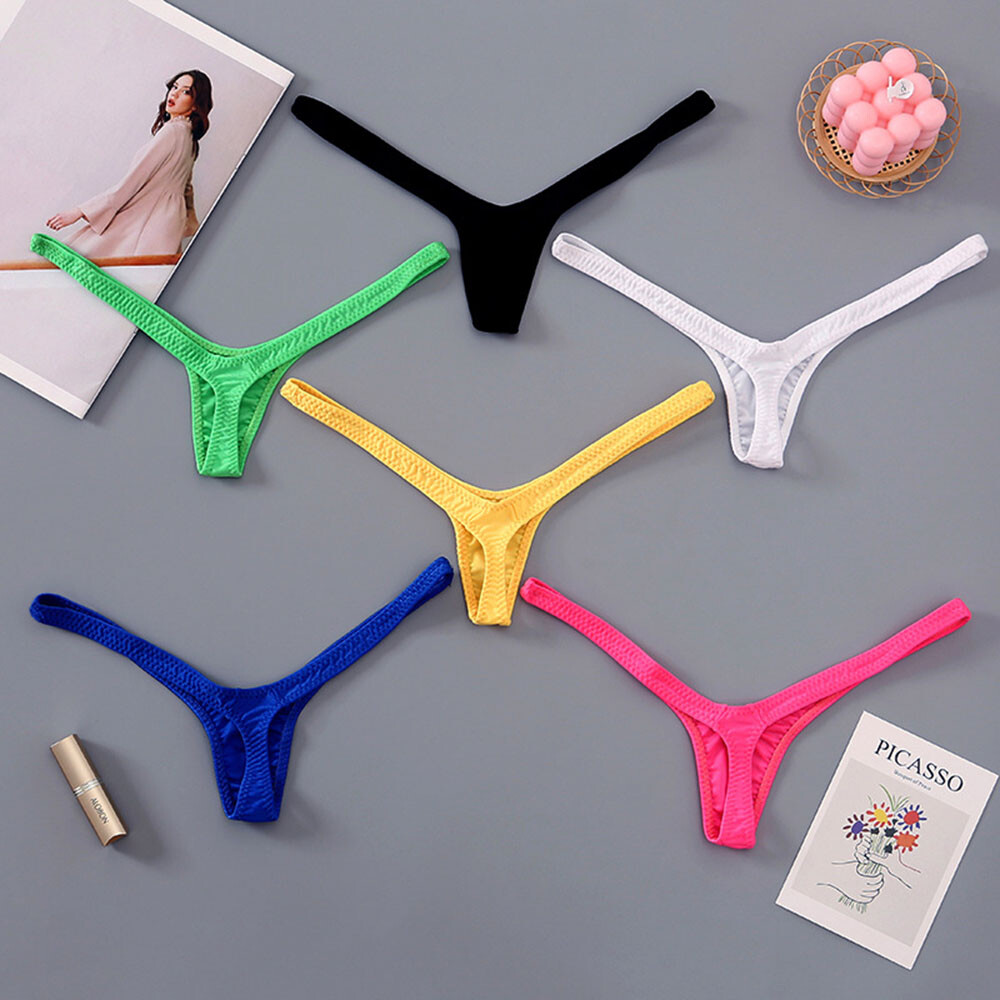 6 Packs Lot Sexy Womens V-String T-back Panties Thongs G-String Lingerie Undies