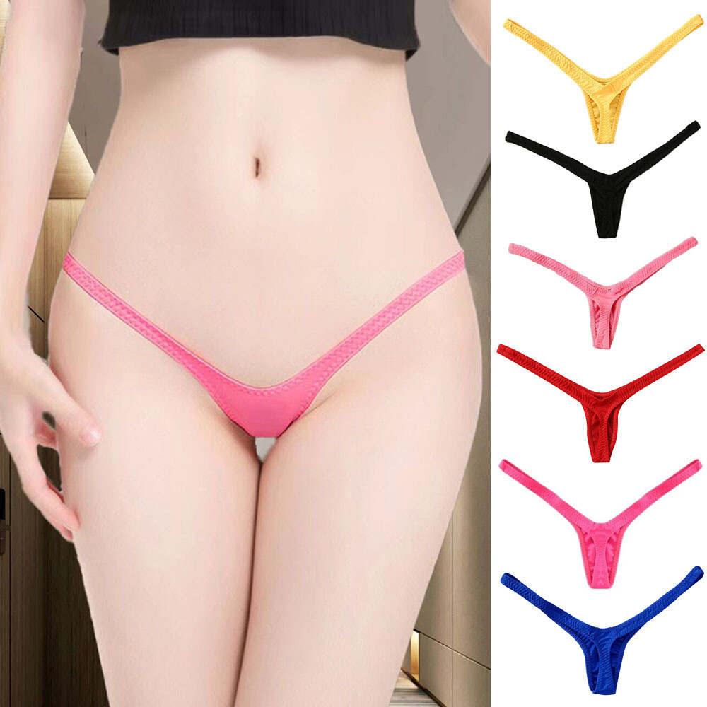 6 Packs Lot Sexy Womens V-String T-back Panties Thongs G-String Lingerie Undies
