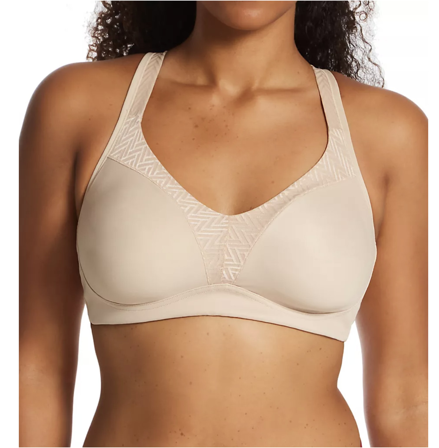Playtex Women’s Wireless T-Shirt Bra Full Support Beige, 38C