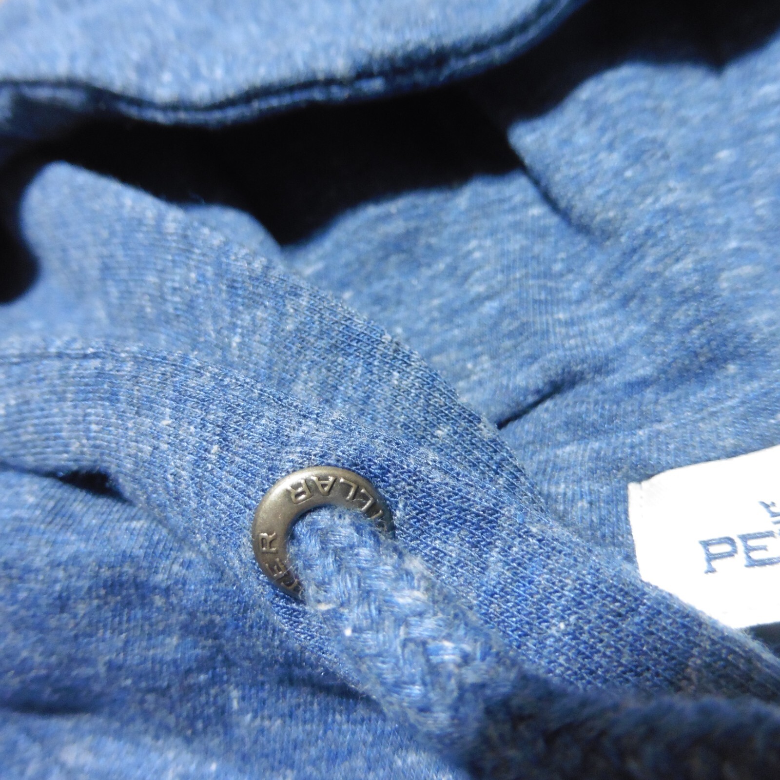 PETER MILLAR Mens M MEDIUM HOODIE LAVA WASH RAVINE BLUE PULLOVER SWEATSHIRT