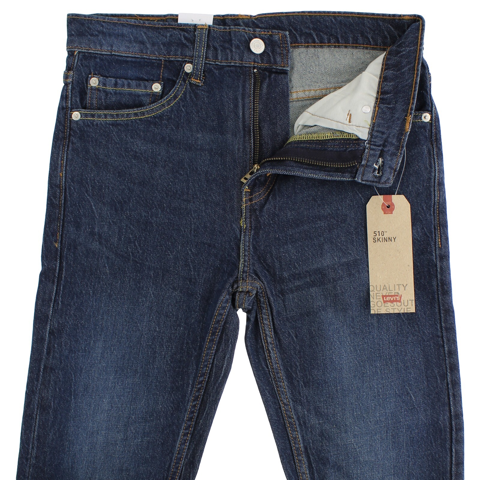 Levi’s Men’s 510 Blue Jeans Skinny Fit Low Rise Stretch Denim Tapered Pants