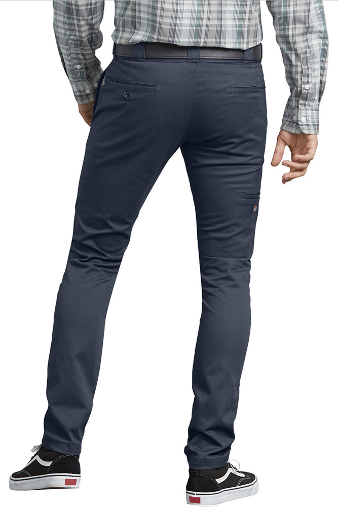 Dickies Men’s WP801 Flex Skinny Fit Straight Leg Twill Work Uniform Pants