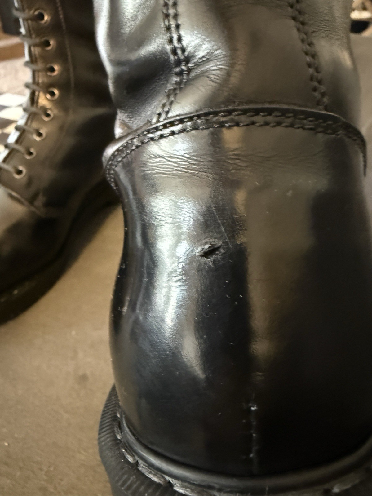 Solovair Greasy Black Astronaut boot. US 13 UK 12. EU 47 !See description!