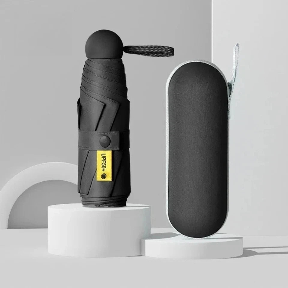 Capsule Sun Umbrella Sunscreen UV Protect Sun & Rain Compact Portable Umbrella