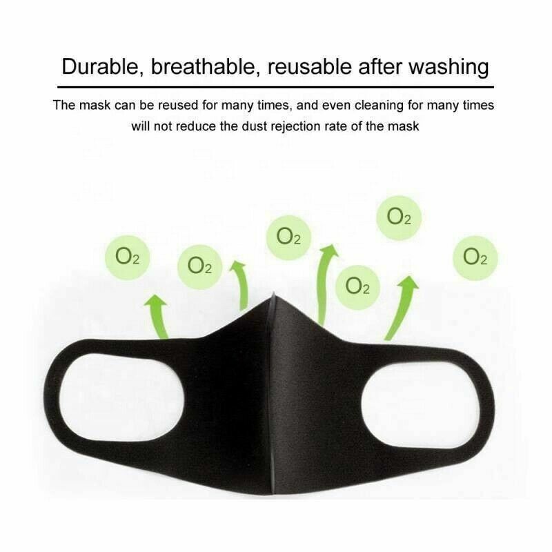 3x Face Mask Reusable Washable Covering Masks Men Women Protective Unisex