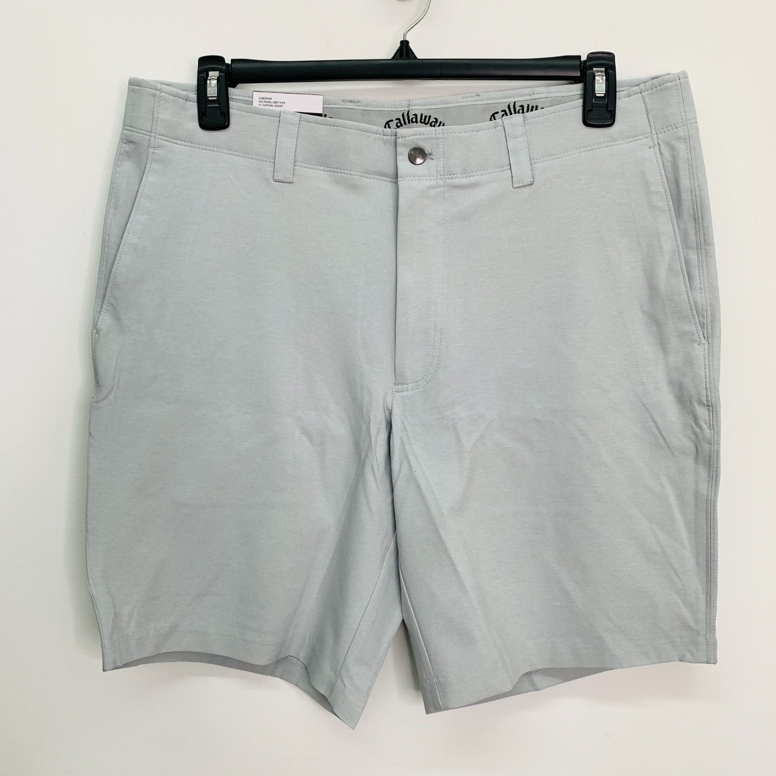 Callaway Men’s 36 Shorts Flat Front Performance Golf Short Grey Gray 36