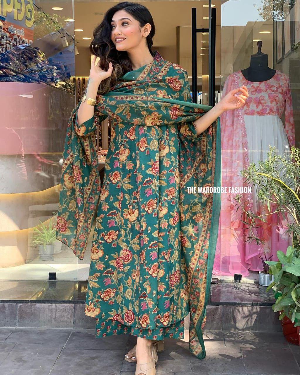 Indian Women Designer Kurta Set Dress Bollywood Beautiful Ethnic Kurti Pant Set