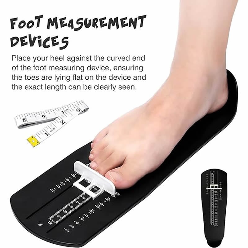 US Shoe Size Foot Measuring Gauge for Adults & Kids, Home Foot Measurement Tool