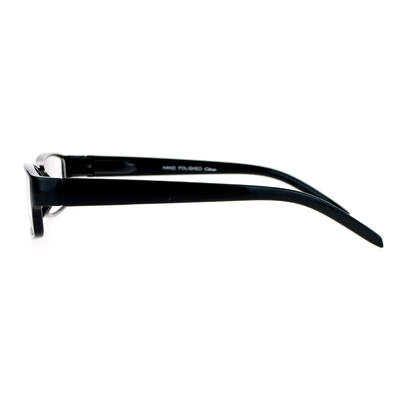 Black Clear Lens Glasses Classic Rectangular Eyeglasses Frame Spring Hinge