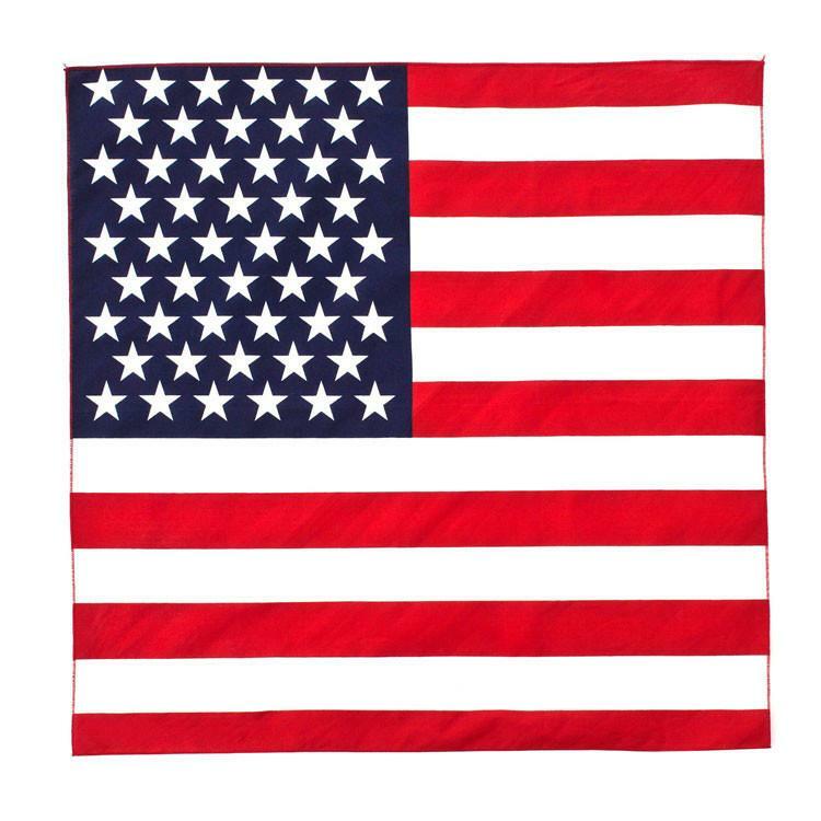 Hav-A-Hank 100% Cotton American Flag Bandanna USA MADE